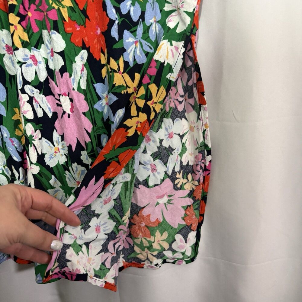 Old Navy Floral Crepe Midi Skirt Size Small High Waist Pull On Vacation Resort - Picture 5 of 9